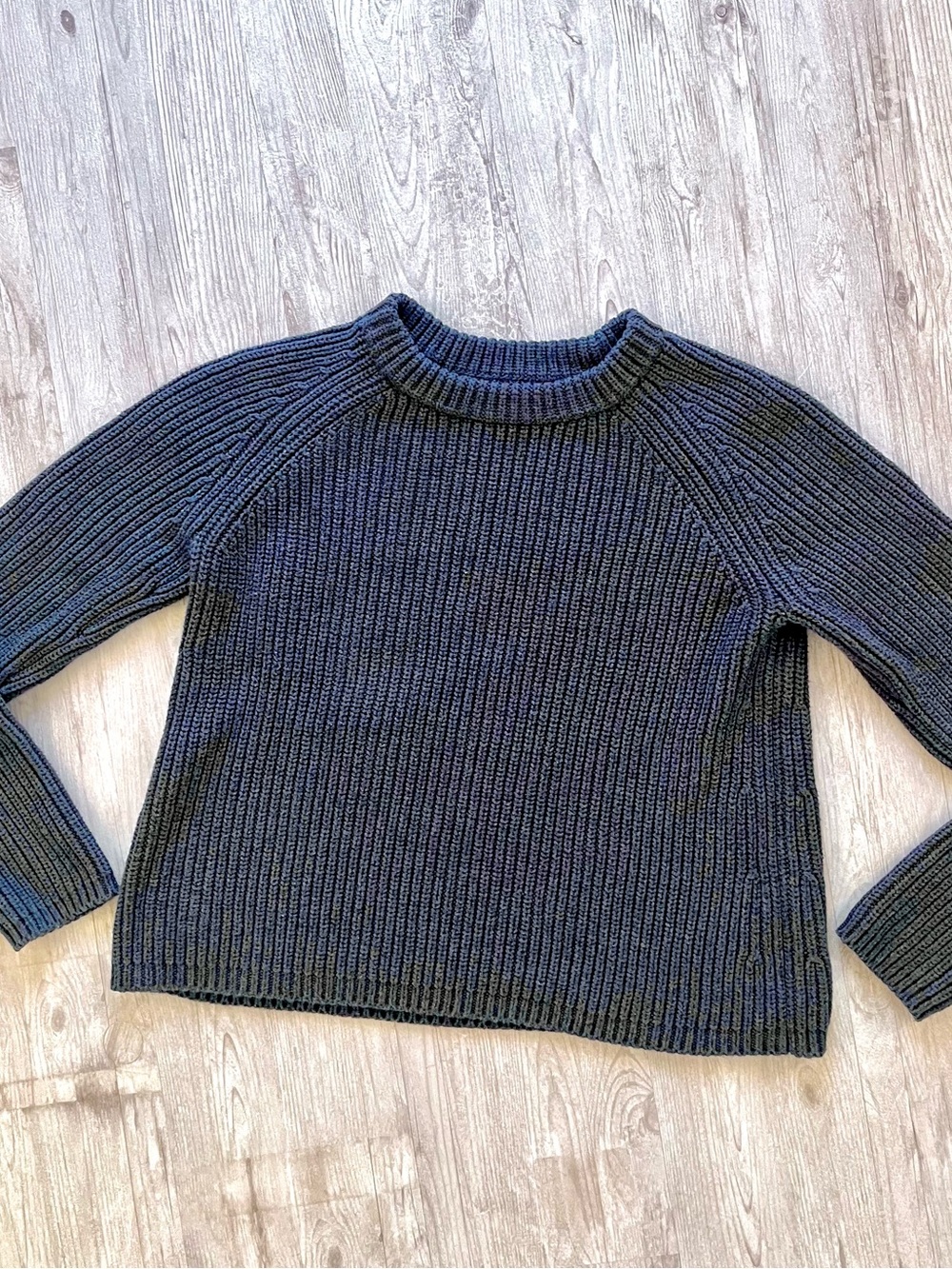 Quince 100% Organic Cotton Crewneck Sweater - Charcoal